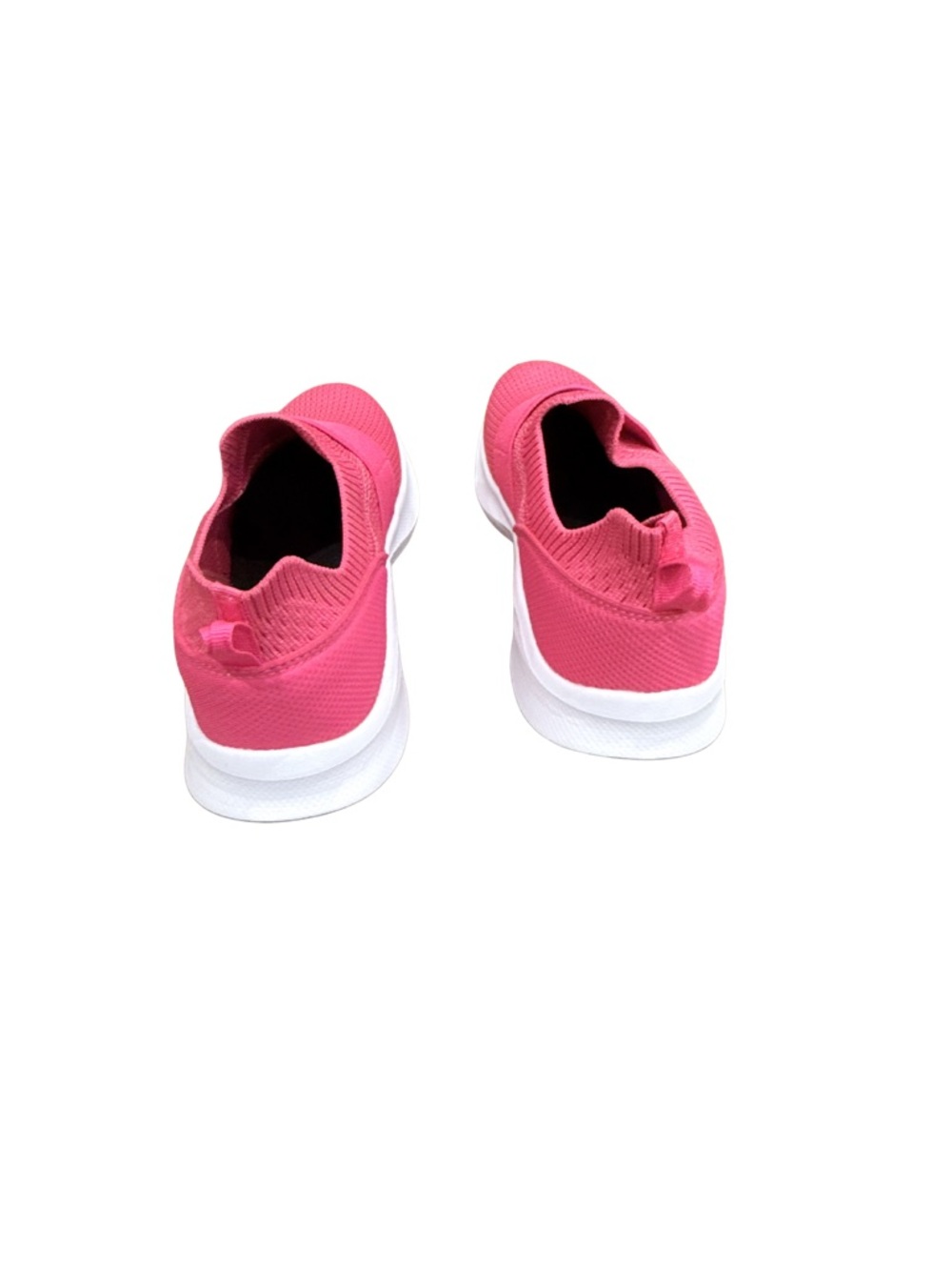 Slip-On Knit Athletic Sneakers - Hot Pink - Picture 3 of 3